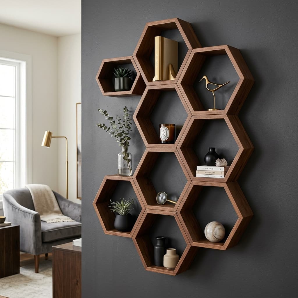 Hexa Altıgen Modüler Raf