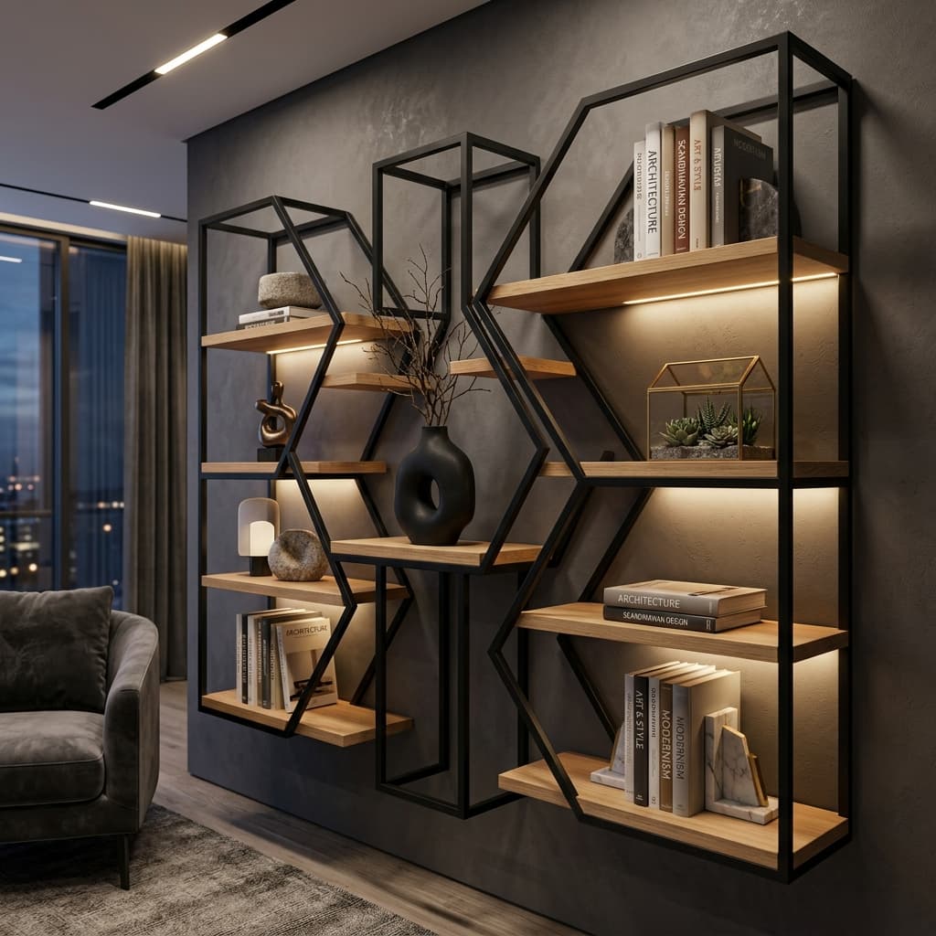 Zenith Geometrik Kitaplık